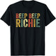 Beep Beep Richie Funny Meme Scary Horror Clown Inside Joke T-Shirt - T-Shirt | Black