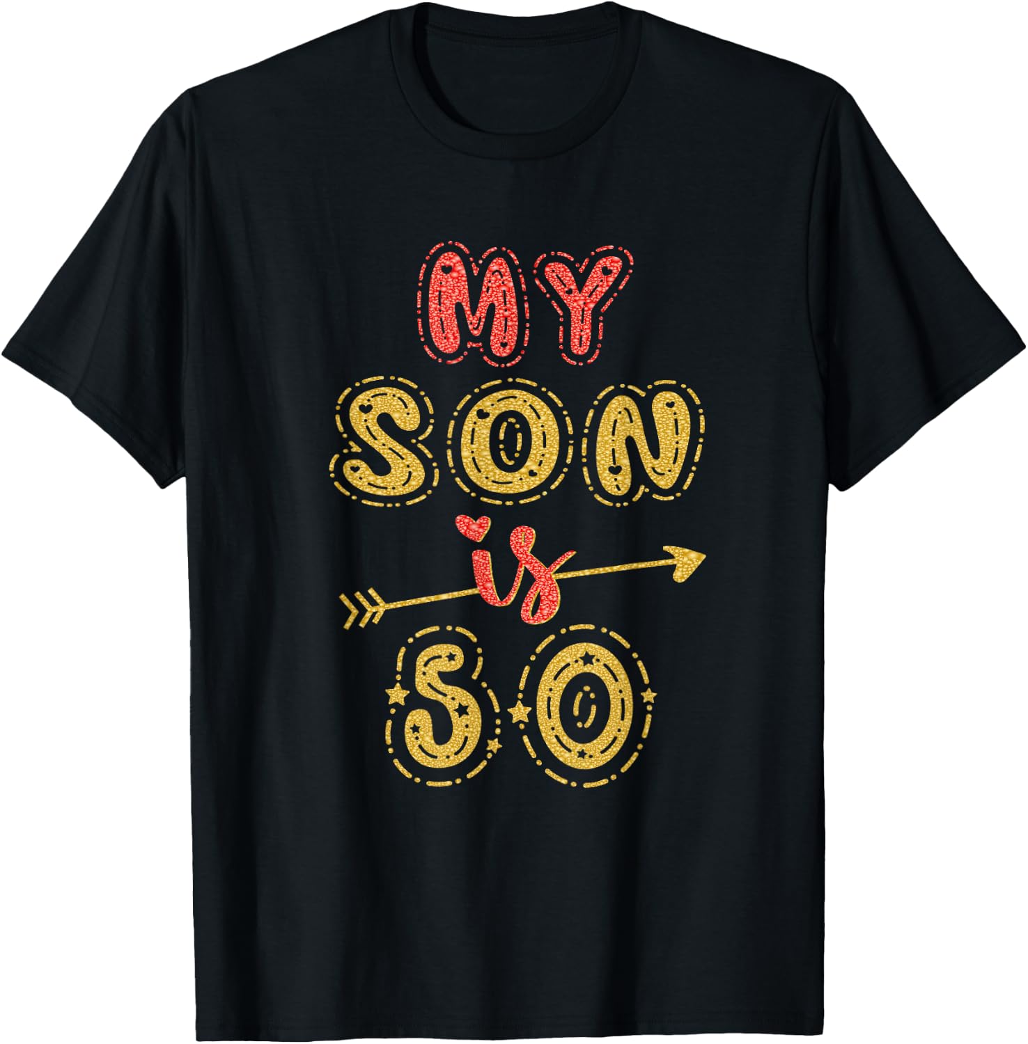 My Son Is 50 Years Old 50th Birthday Idea T-Shirt - T-Shirt | Black