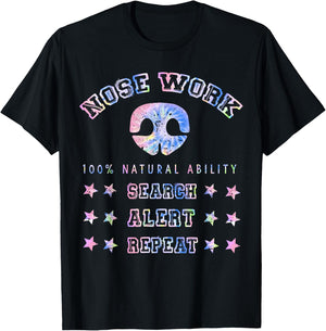 Dog Sport Training Nosework Nose Work Scent Work For Dogs T-Shirt - T-Shirt | Black