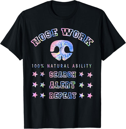 Dog Sport Training Nosework Nose Work Scent Work For Dogs T-Shirt - T-Shirt | Black