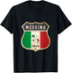 Messina Italy Sicily Coat of Arms Flag City / Gift T-Shirt - T-Shirt | Black
