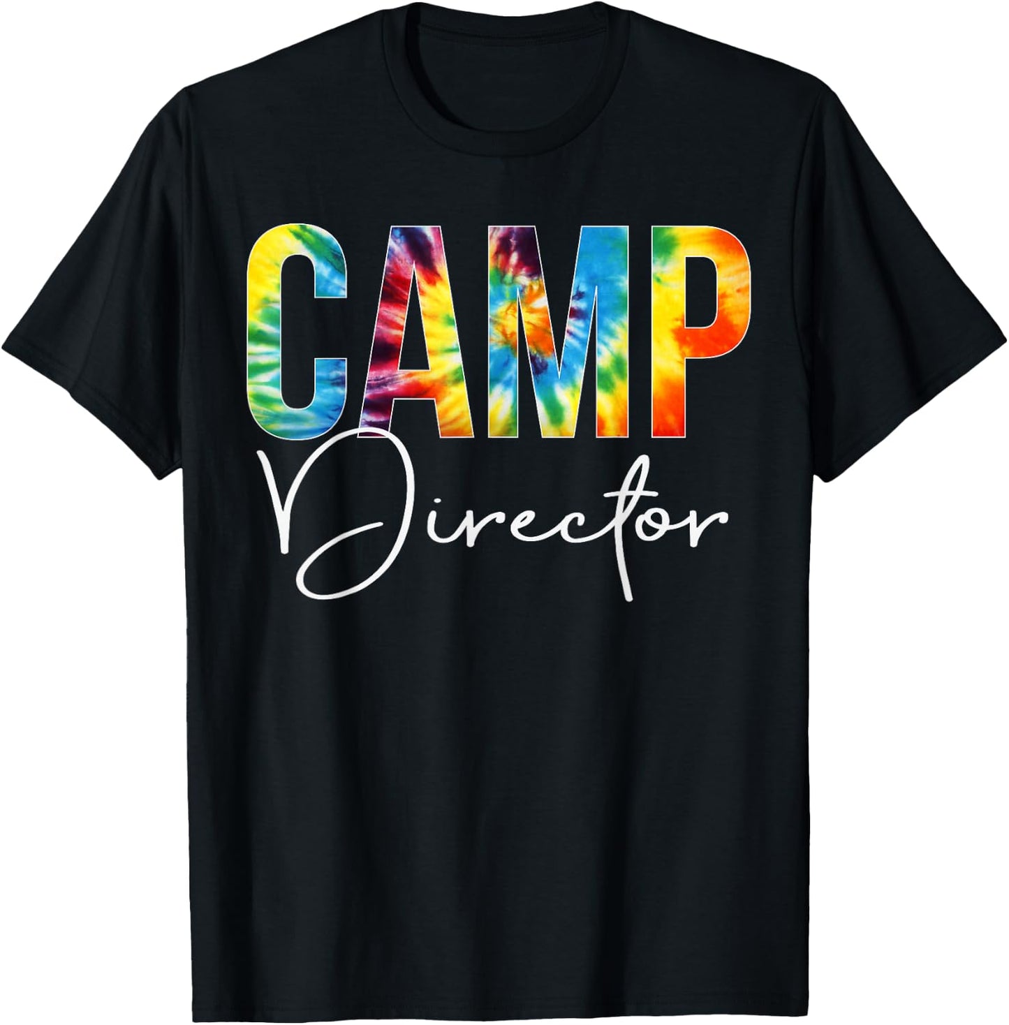 Camp Director Tie Dye Appreciation Day Hello Back To School T-Shirt - T-Shirt | Black