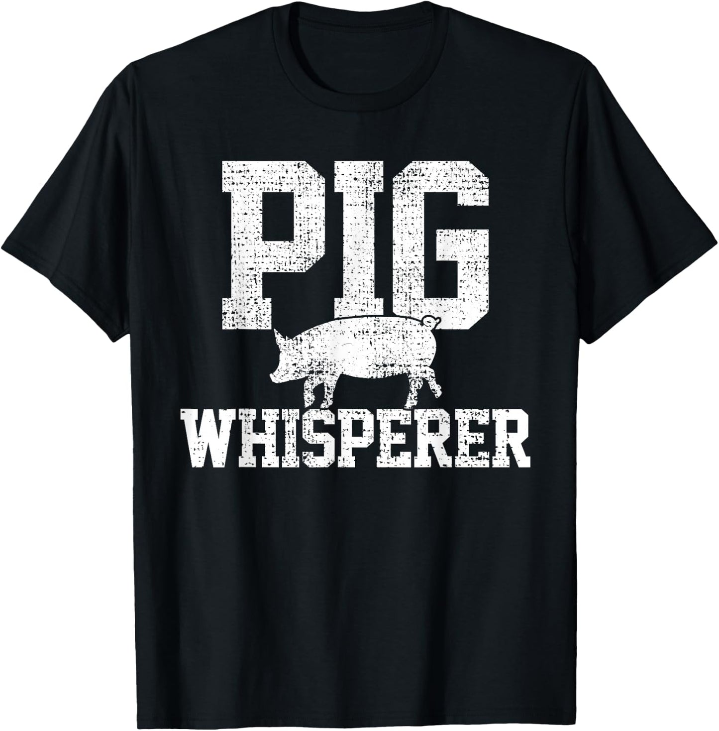 Pigs Whisperer Farmer Vintage Small T-Shirt - T-Shirt | Black