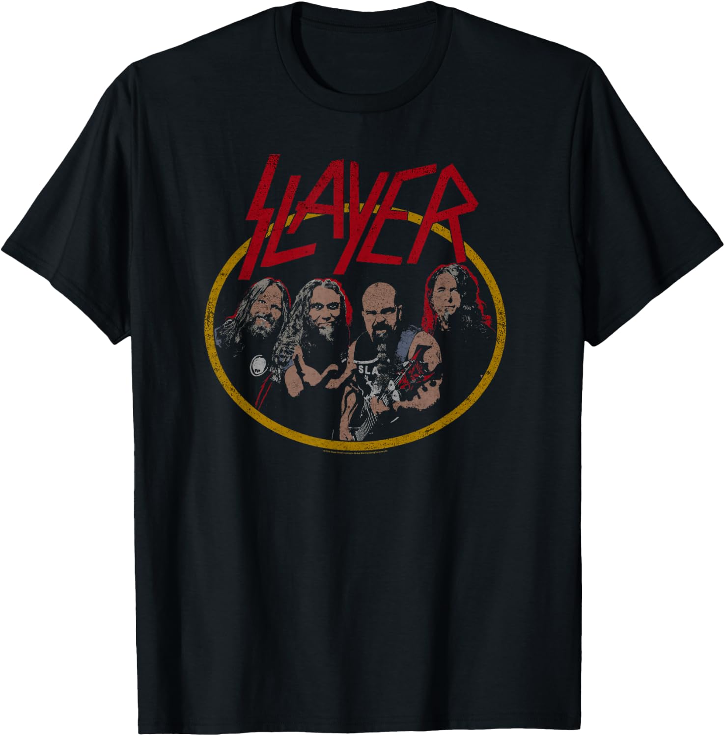 Slayer Distressed Photo T-Shirt - T-Shirt | Black
