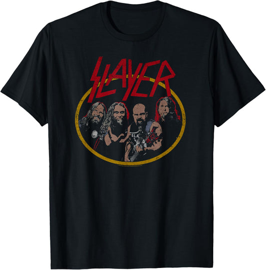 Slayer Distressed Photo T-Shirt - T-Shirt | Black