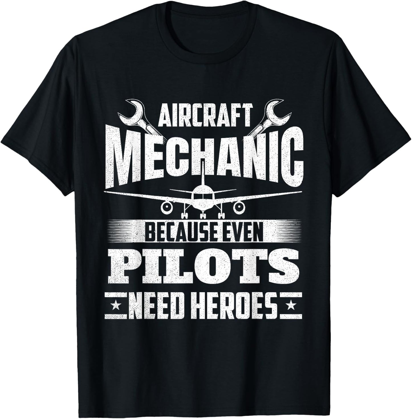 Aircraft Mechanic - Airplane Maintenance Engineer Aviation T-Shirt - T-Shirt | Black