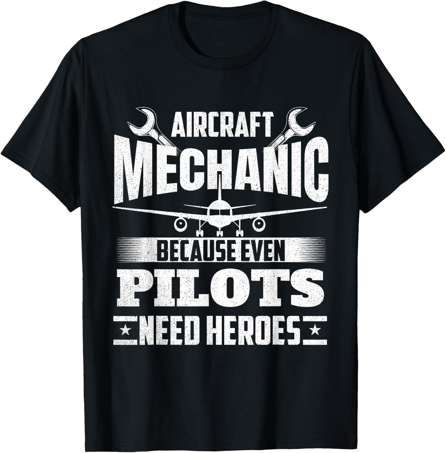 Aircraft Mechanic - Airplane Maintenance Engineer Aviation T-Shirt - T-Shirt | Black