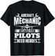 Aircraft Mechanic - Airplane Maintenance Engineer Aviation T-Shirt - T-Shirt | Black