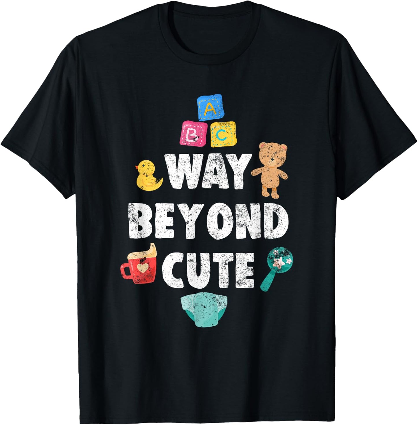 Abdl Way Beyond Cute AB/DL AgePlay CGL DDLG i Toy T-Shirt - T-Shirt | Black