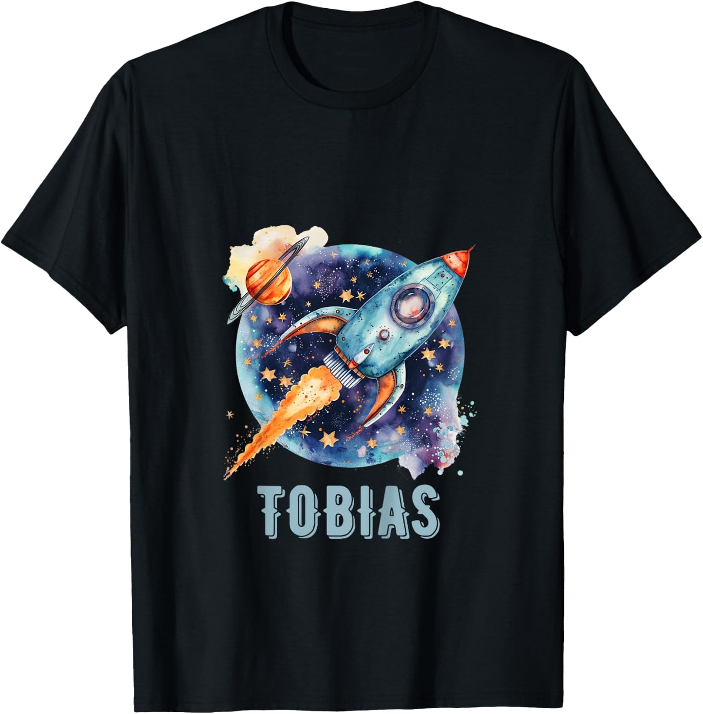 Kids TOBIAS Name Baby Boy Nursery Room Theme Decor Gifts T-Shirt - T-Shirt | Black