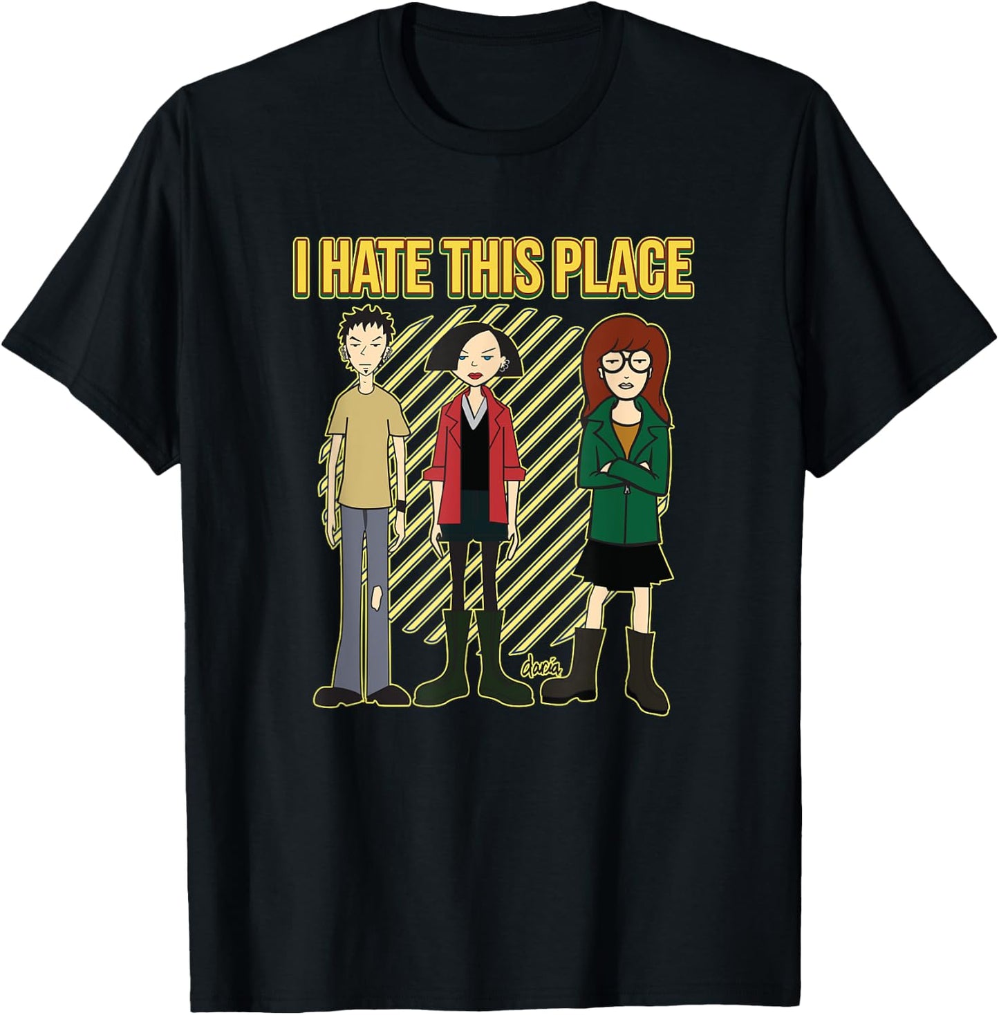 Mademark x Daria - I Hate This Place T-Shirt - T-Shirt | Black