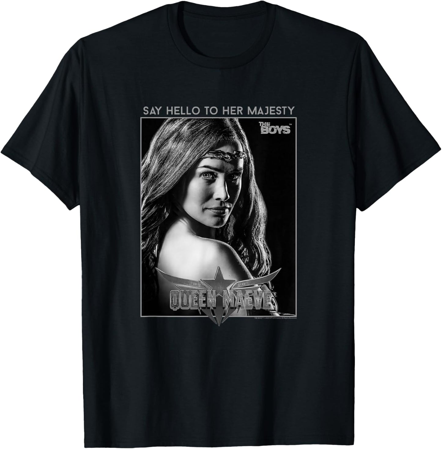 The Boys Queen Maeve Portrait Superhero TV Show T-Shirt - T-Shirt | Black