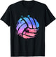 Watercolor Volleyball Lover - Beach Volleyball Player T-Shirt - T-Shirt | Black