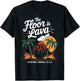 Floor Is Lava Geography Volcanoes Volcanology Volcanologist T-Shirt - T-Shirt | Black