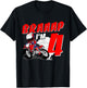 Braaap I'm 4 Years Old Motocross Dirt Bike 4th Birthday T-Shirt - T-Shirt | Black