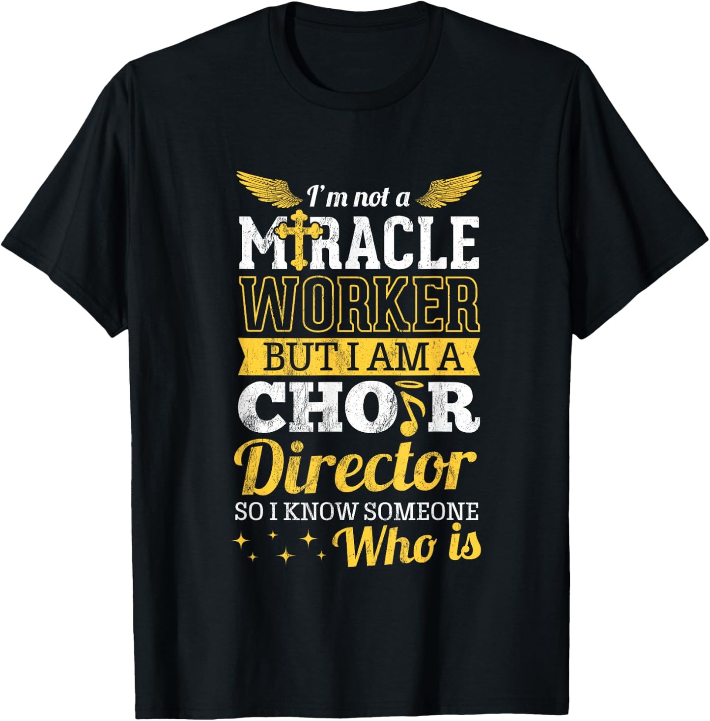 Funny Choir Director Appreciation Design Christian T-Shirt - T-Shirt | Black