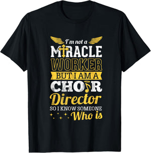 Funny Choir Director Appreciation Design Christian T-Shirt - T-Shirt | Black