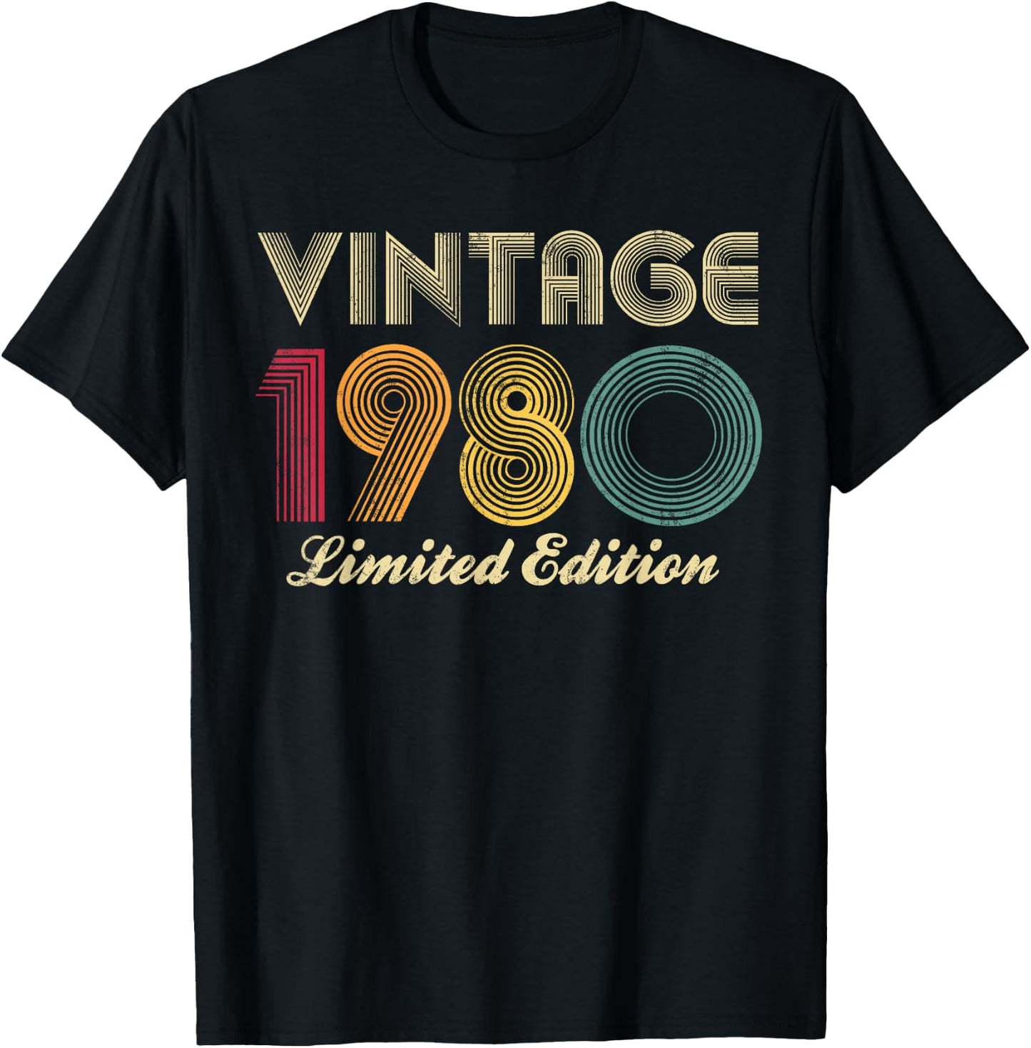1980 45th Birthday Vintage Limited Edition 45 Years Old T-Shirt - T-Shirt | Black