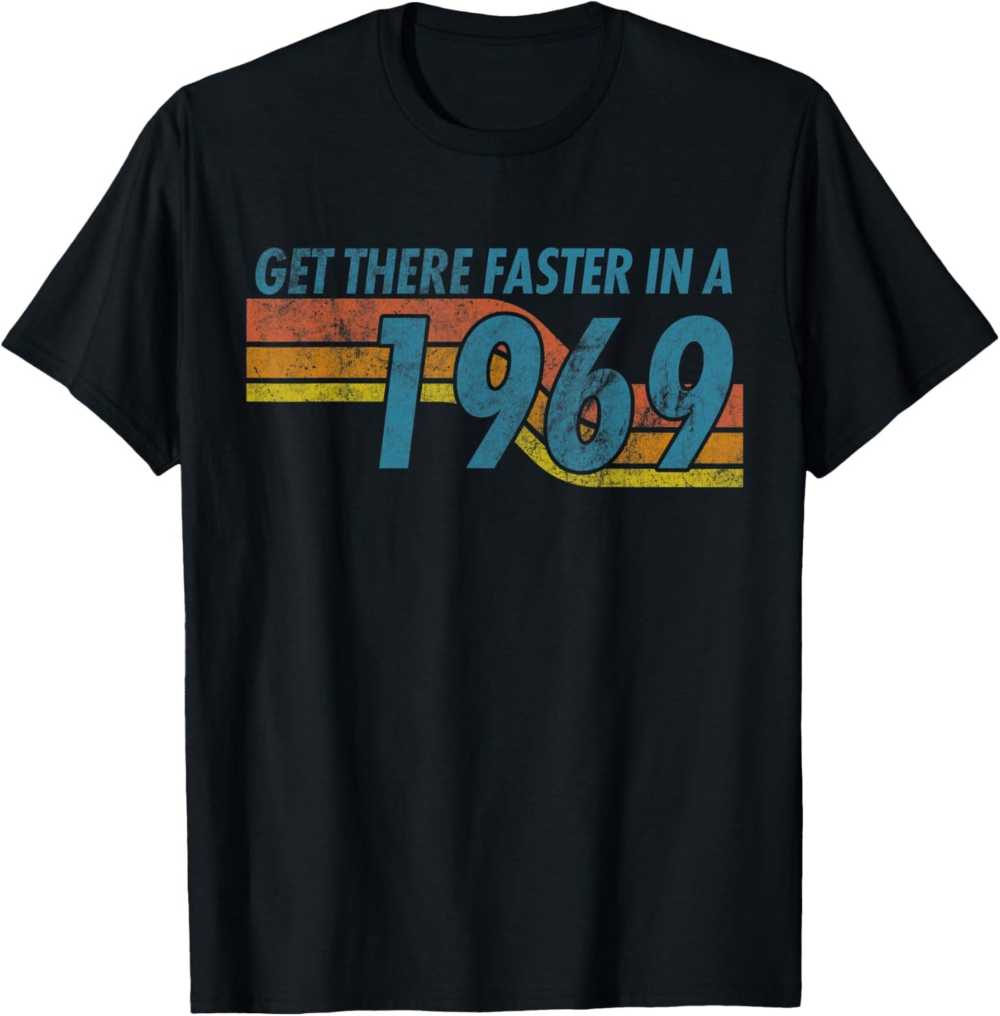 1969 Vintage Classic Muscle Retro Car Truck Sports Race Guy T-Shirt - T-Shirt | Black