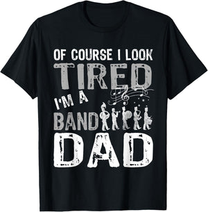 Marching Band T Shirts Funny Band Dad T-Shirt - T-Shirt | Black
