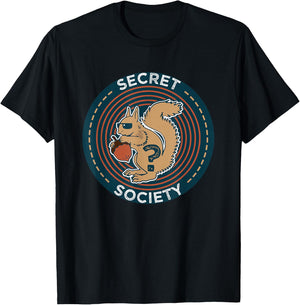 Secret Squirrel Society I Military Service Gift T-Shirt - T-Shirt | Black