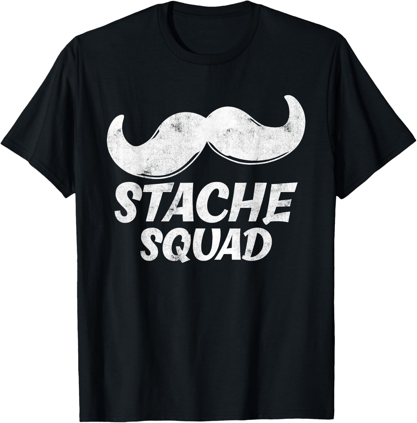 Stache Squad Mustache Group Costume Men Boy T-Shirt - T-Shirt | Black