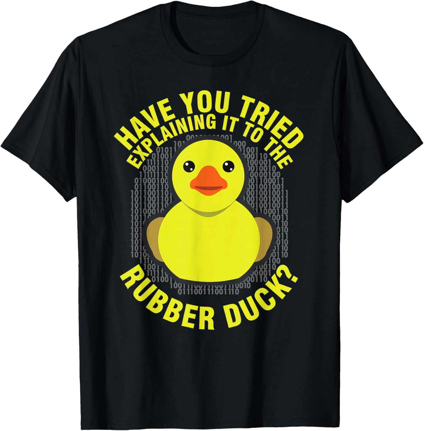Programmer Rubber Duck for Coding Debugging T-Shirt - T-Shirt | Black