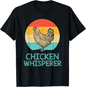 Cool Chicken Whisperer Women Chicken Lover Farmer T-Shirt - T-Shirt | Black
