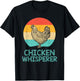 Cool Chicken Whisperer Women Chicken Lover Farmer T-Shirt - T-Shirt | Black