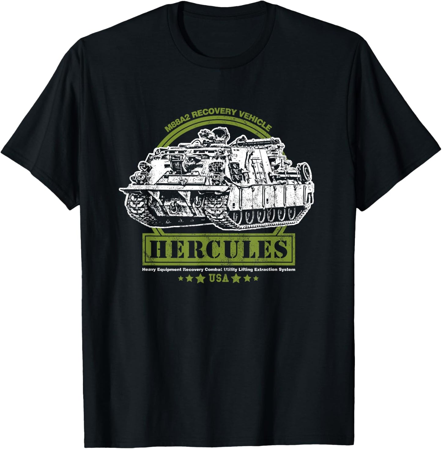 M88 Recovery Vehicle - M88A2 HERCULES ARV T-Shirt - T-Shirt | Black