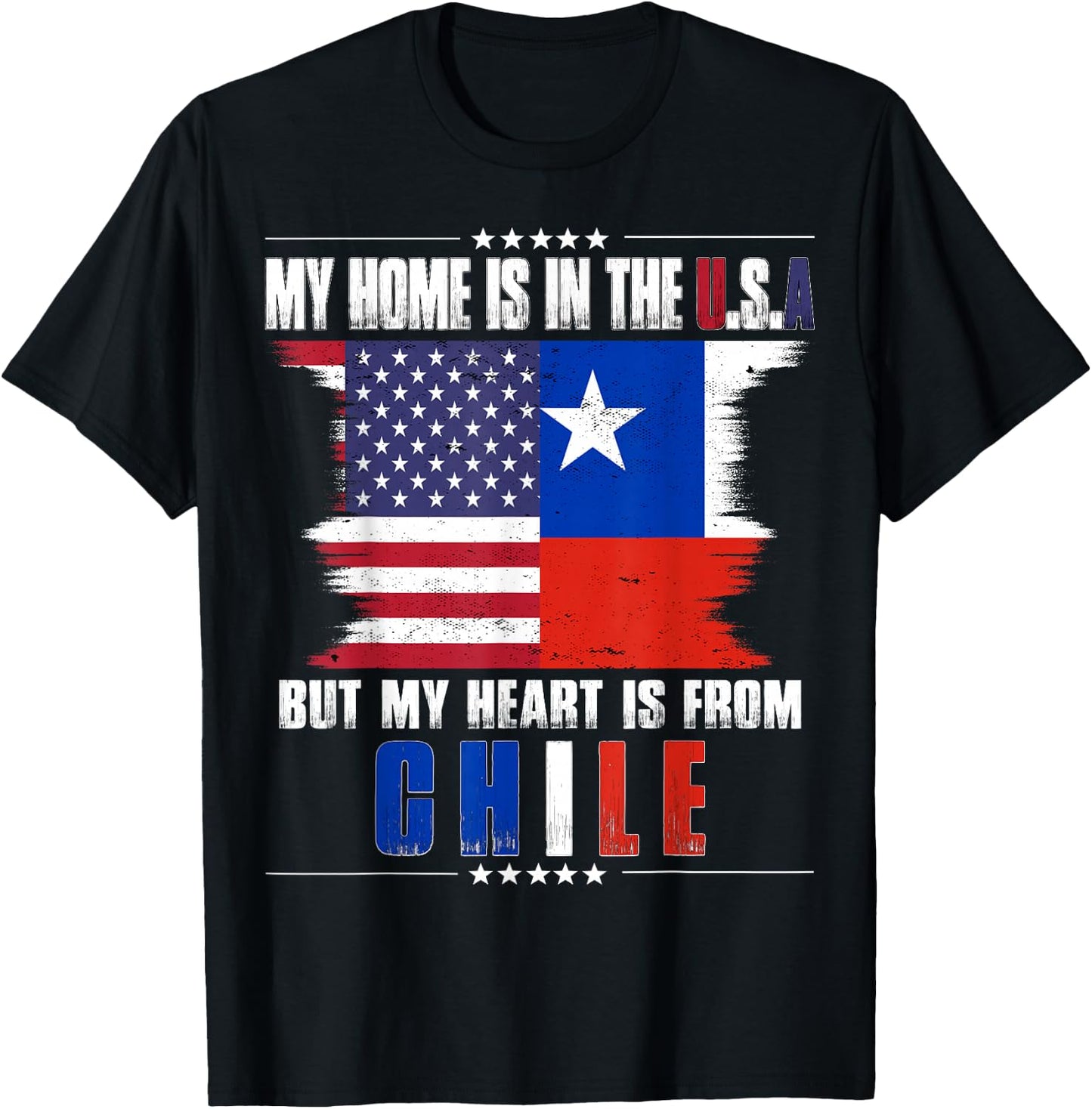 American Grown Patriot Chilean American from Chile T-Shirt - T-Shirt | Black