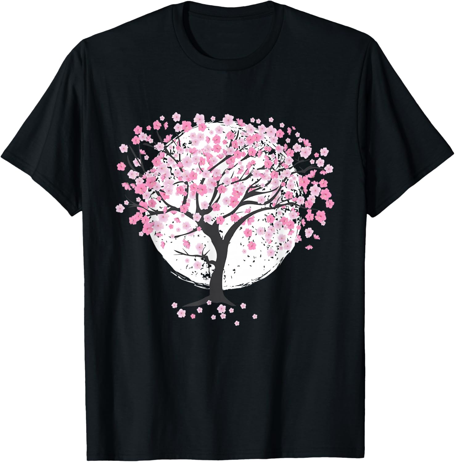 Cherry Blossoms, Cherry Tree, Japanese Blossoms, Spring Japanese T-Shirt - T-Shirt | Black