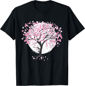 Cherry Blossoms, Cherry Tree, Japanese Blossoms, Spring Japanese T-Shirt - T-Shirt | Black