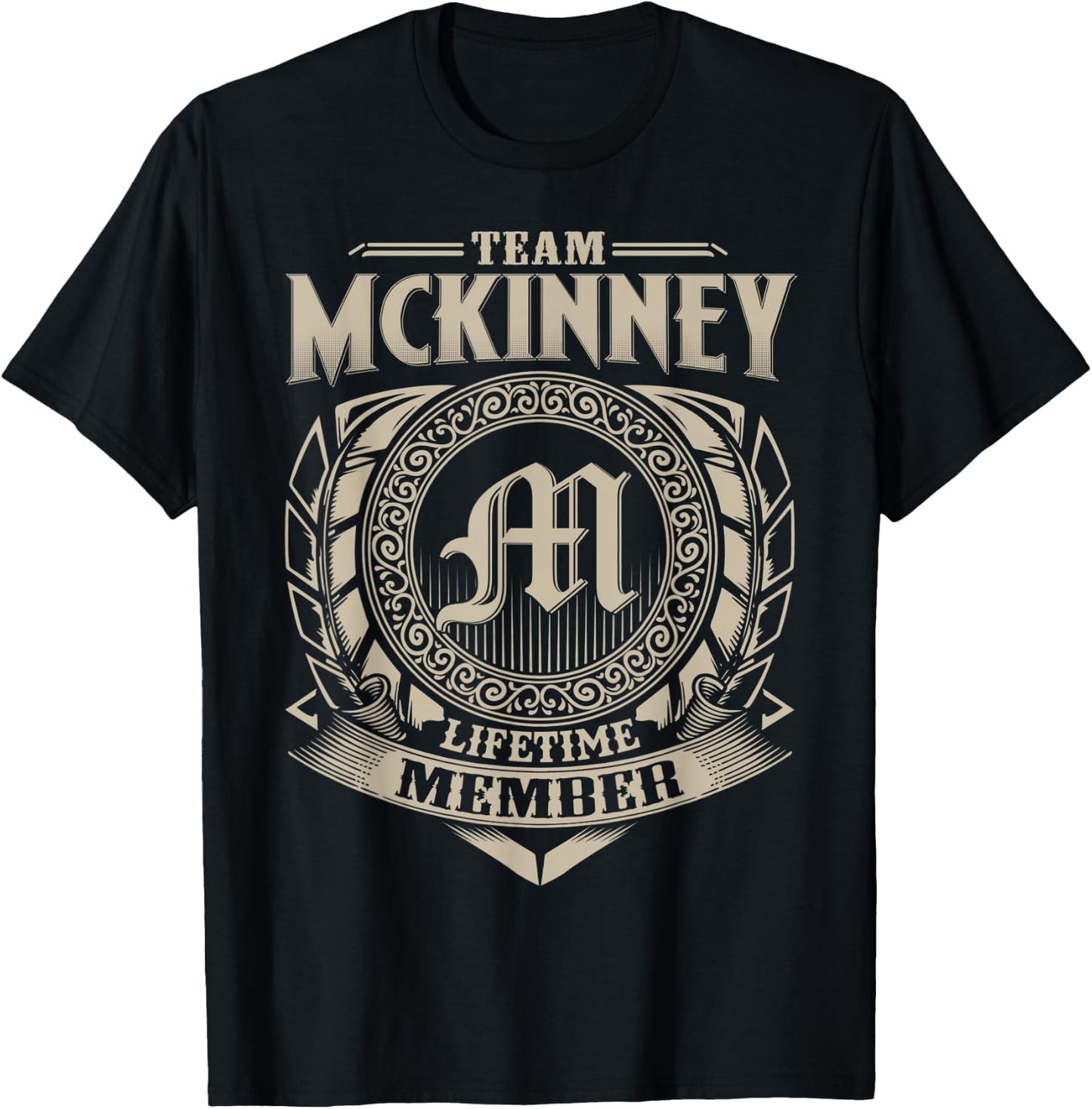 Team MCKINNEY Lifetime Member Vintage MCKINNEY Family T-Shirt - T-Shirt | Black
