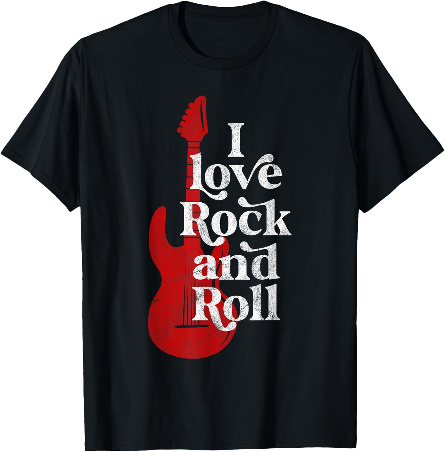 I Love Rock and roll T-Shirt - T-Shirt | Black
