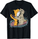 Cats Titanic Pose In Space Funny Movie Pun Animal Lover Gift T-Shirt - T-Shirt | Black