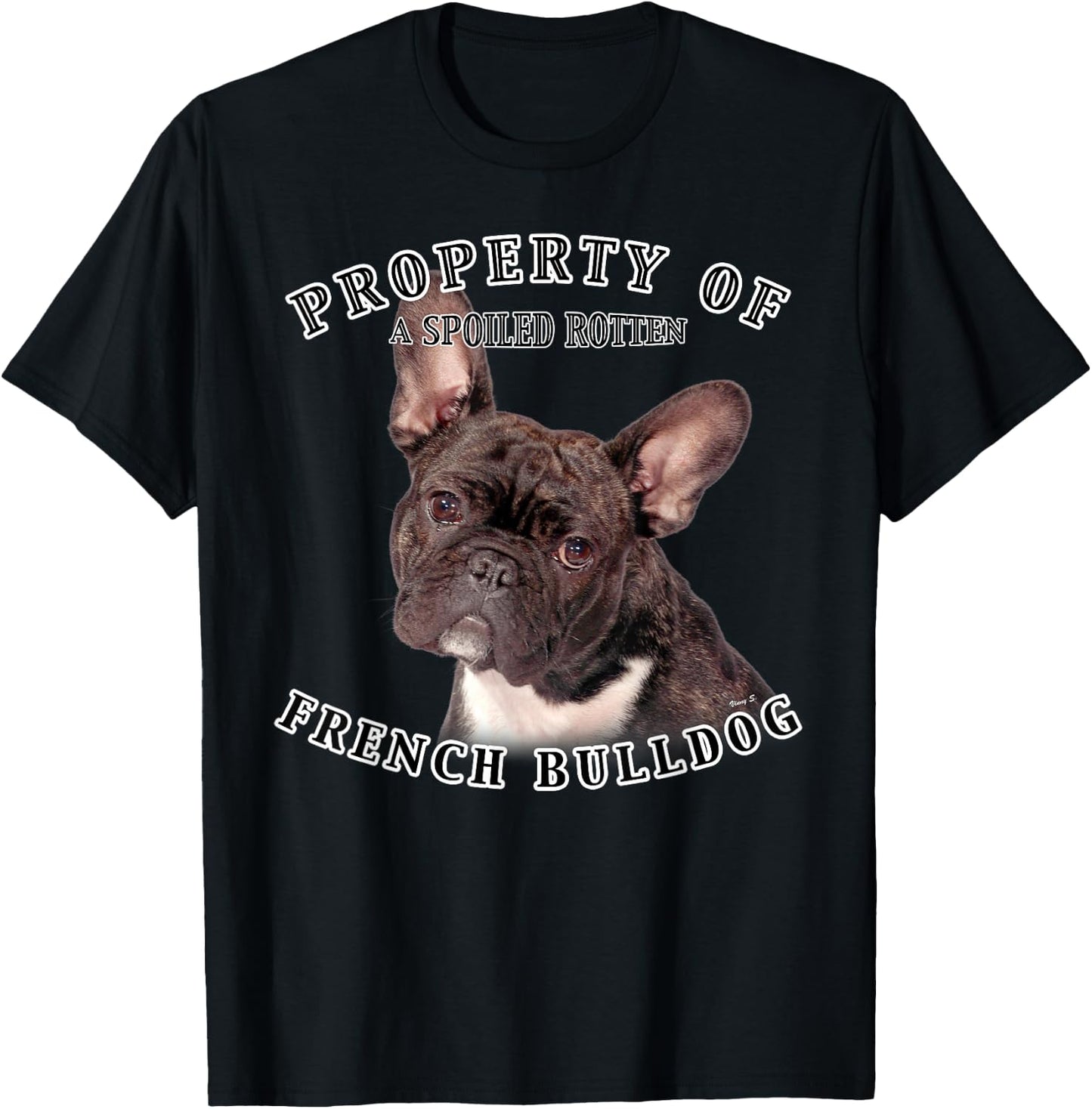 French Bulldog Brindle Owner Funny French Bulldog T-Shirt - T-Shirt | Black