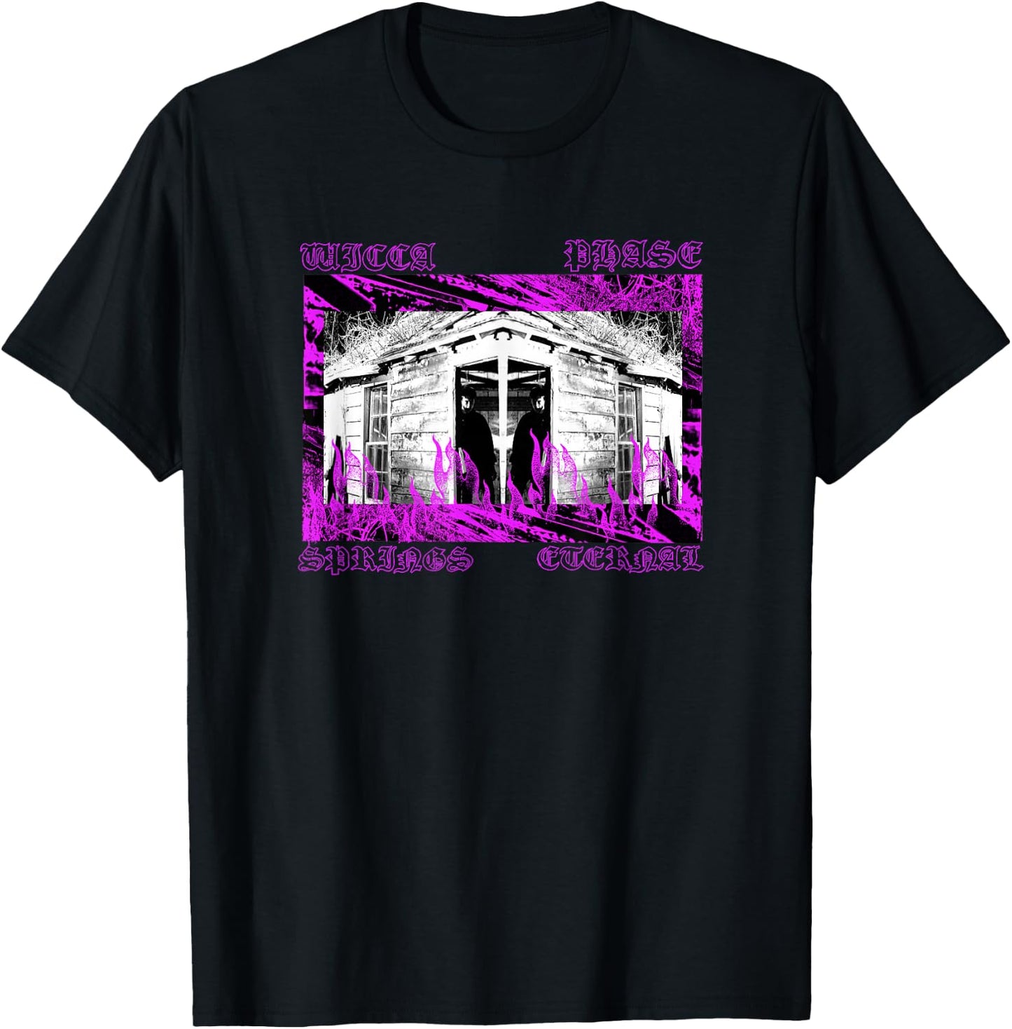 Wicca Phase Springs Eternal - Flames Shirt T-Shirt - T-Shirt | Black