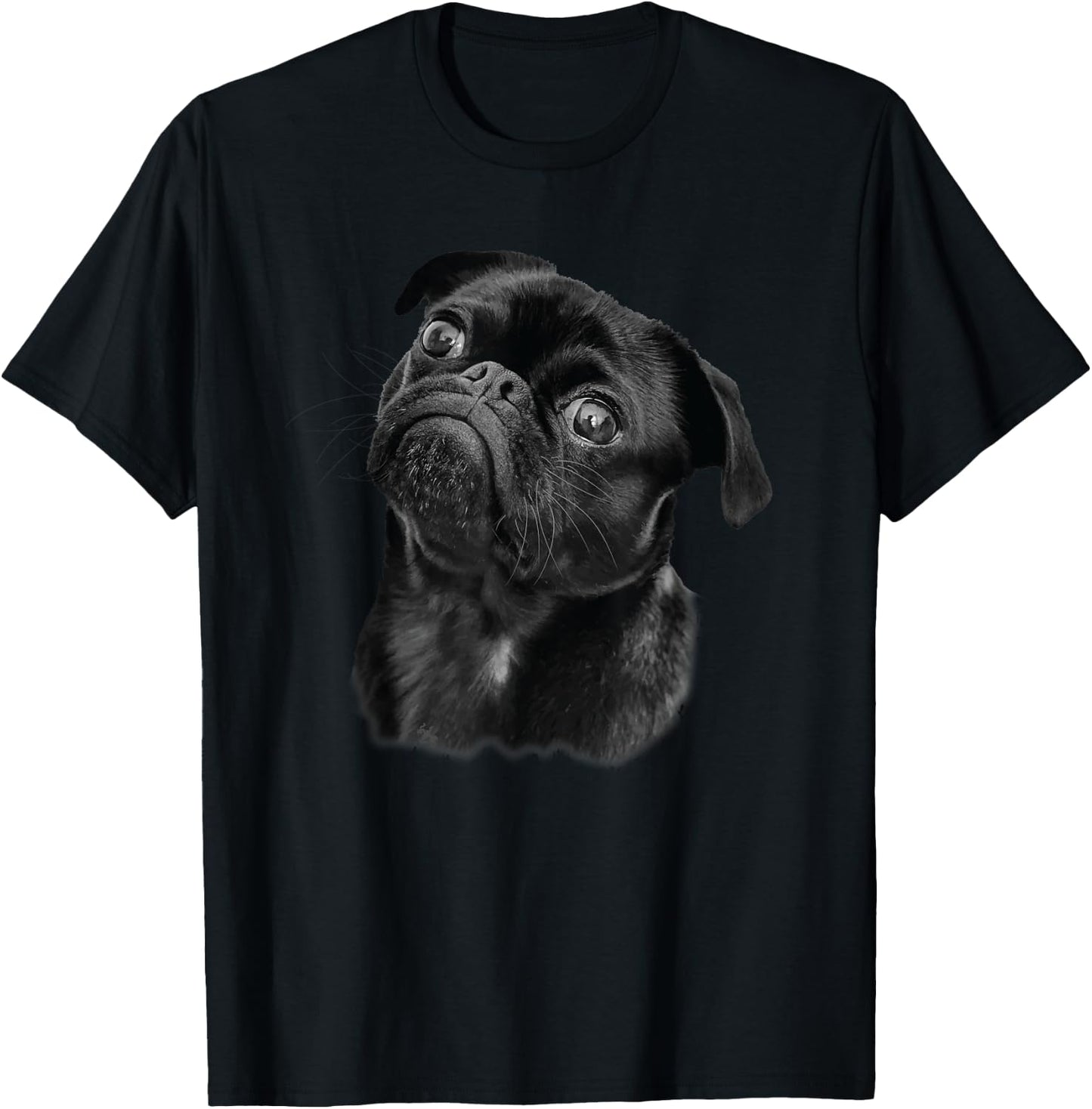 Pug Shirt for Dog Mom Dad Funny Cute Black Pug T-Shirt - T-Shirt | Black