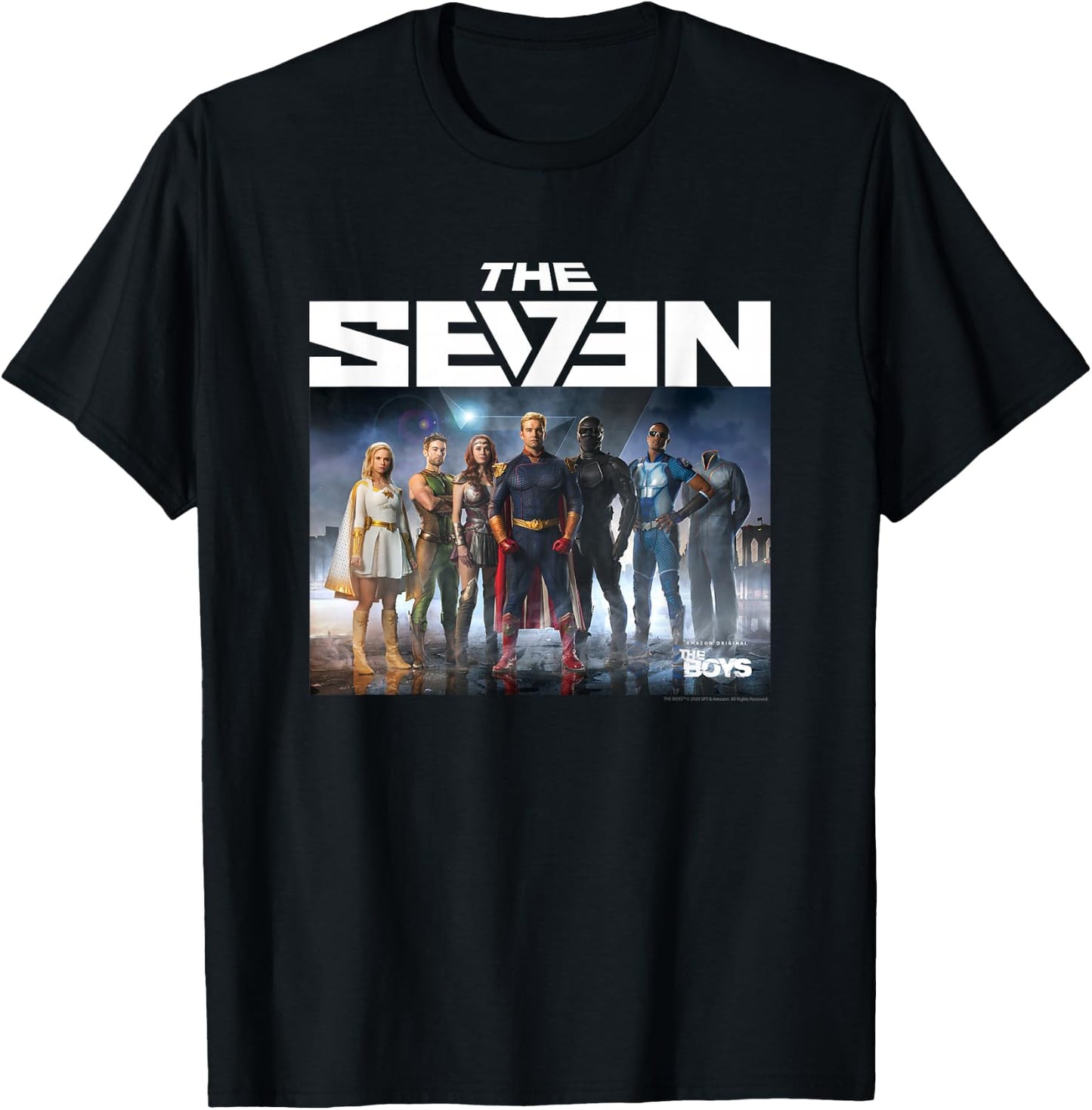 The Boys The Seven Photo Superhero TV Show T-Shirt - T-Shirt | Black