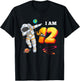 I Am 12th Birthday Cool Astronaut Space 12 Year Old Funny T-Shirt - T-Shirt | Black