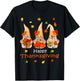 Funny Thanksgiving Shirts Gnome - Gnomies Family T-Shirt - T-Shirt | Black