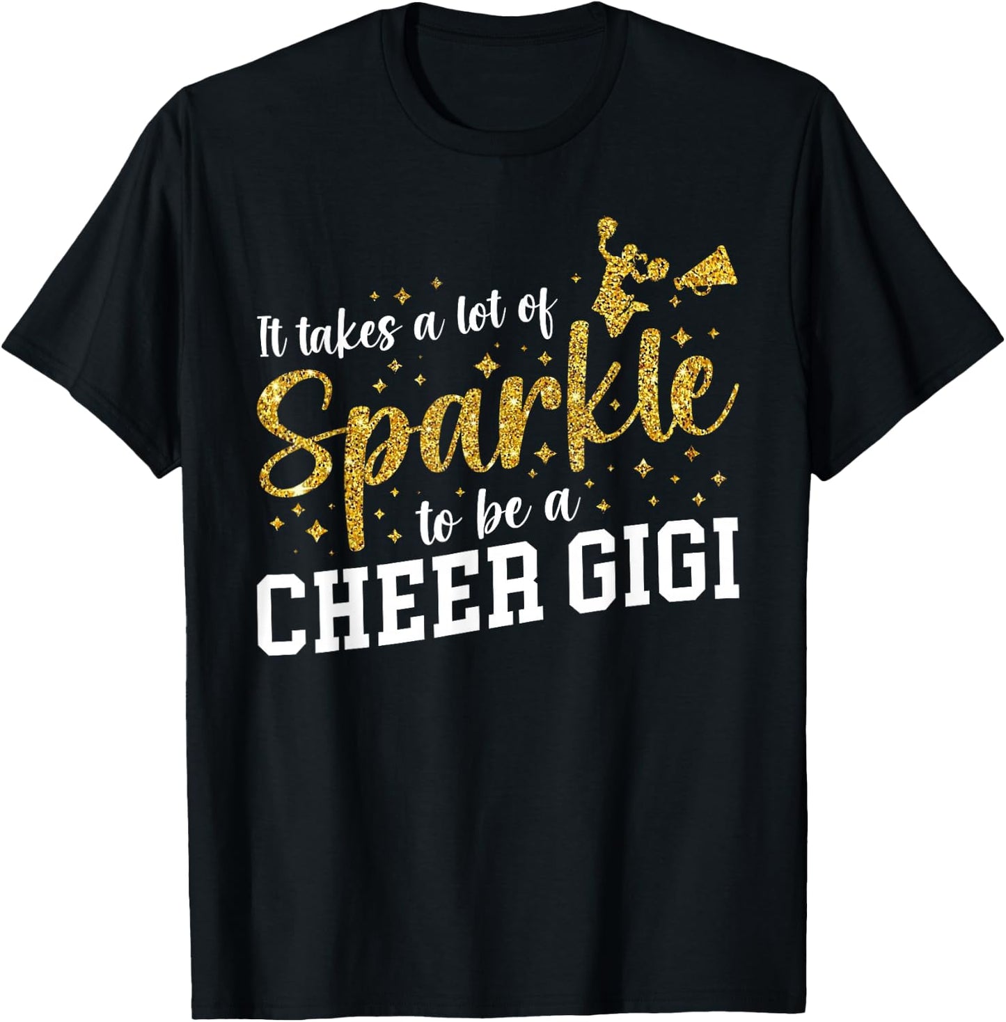 To Be A Cheer Gigi Of A Cheerleader Gigi Cheerleading Gigi T-Shirt - T-Shirt | Black