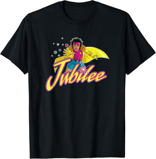 Marvel X-Men Jubilee Retro 90s T-Shirt - T-Shirt | Black