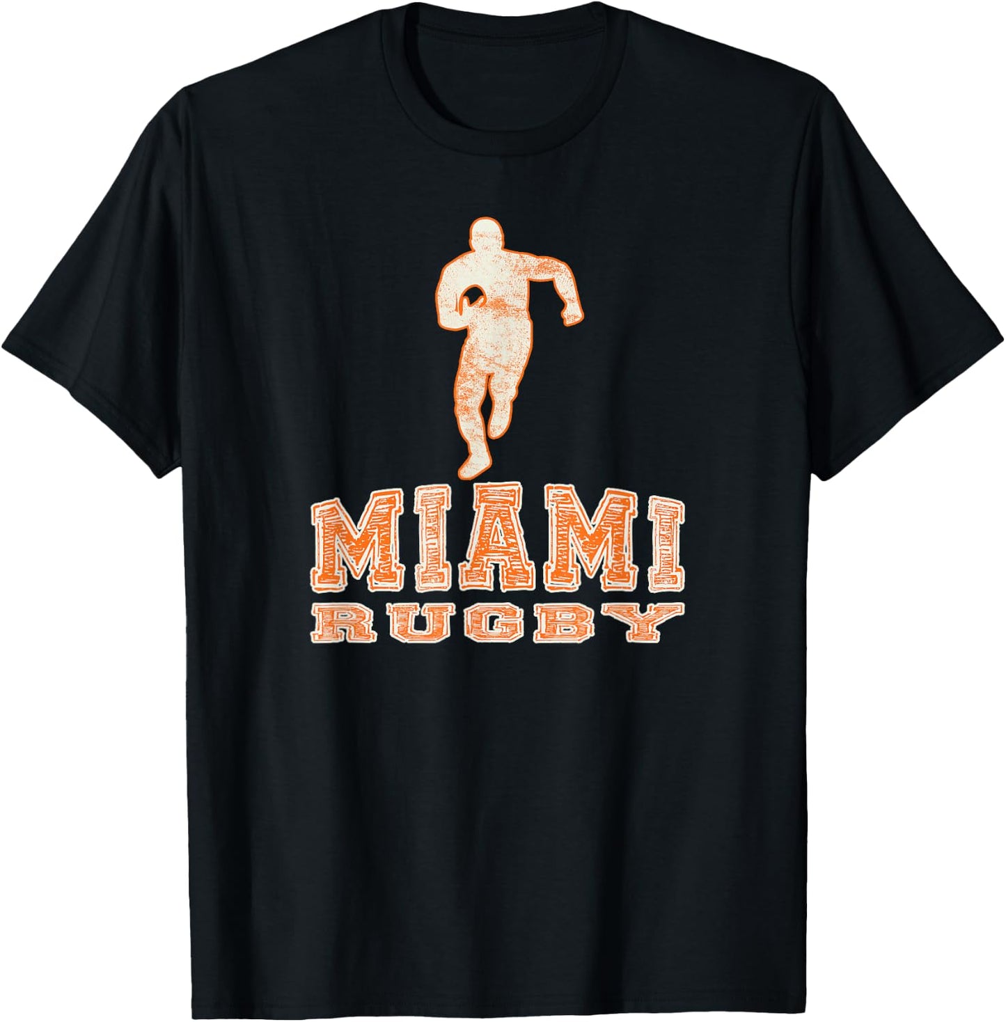 Vintage Miami FL Rugby Shirt T-Shirt - T-Shirt | Black