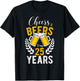 Cheers and Beers to My 25 Years 25th Birthday Gifts T-Shirt - T-Shirt | Black