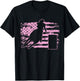 Barrel Racing USA American Flag Gift Barrel Racers T-Shirt - T-Shirt | Black