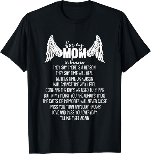 For My Mom In Heaven Mothers Day Memory Memorial