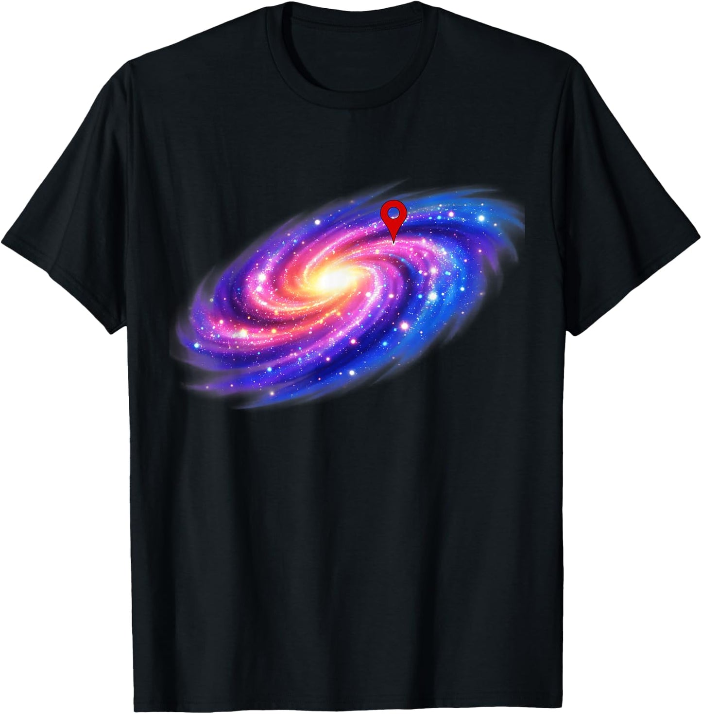 You are Here Galaxy Milky Way Astronomy Space Science T-Shirt - T-Shirt | Black