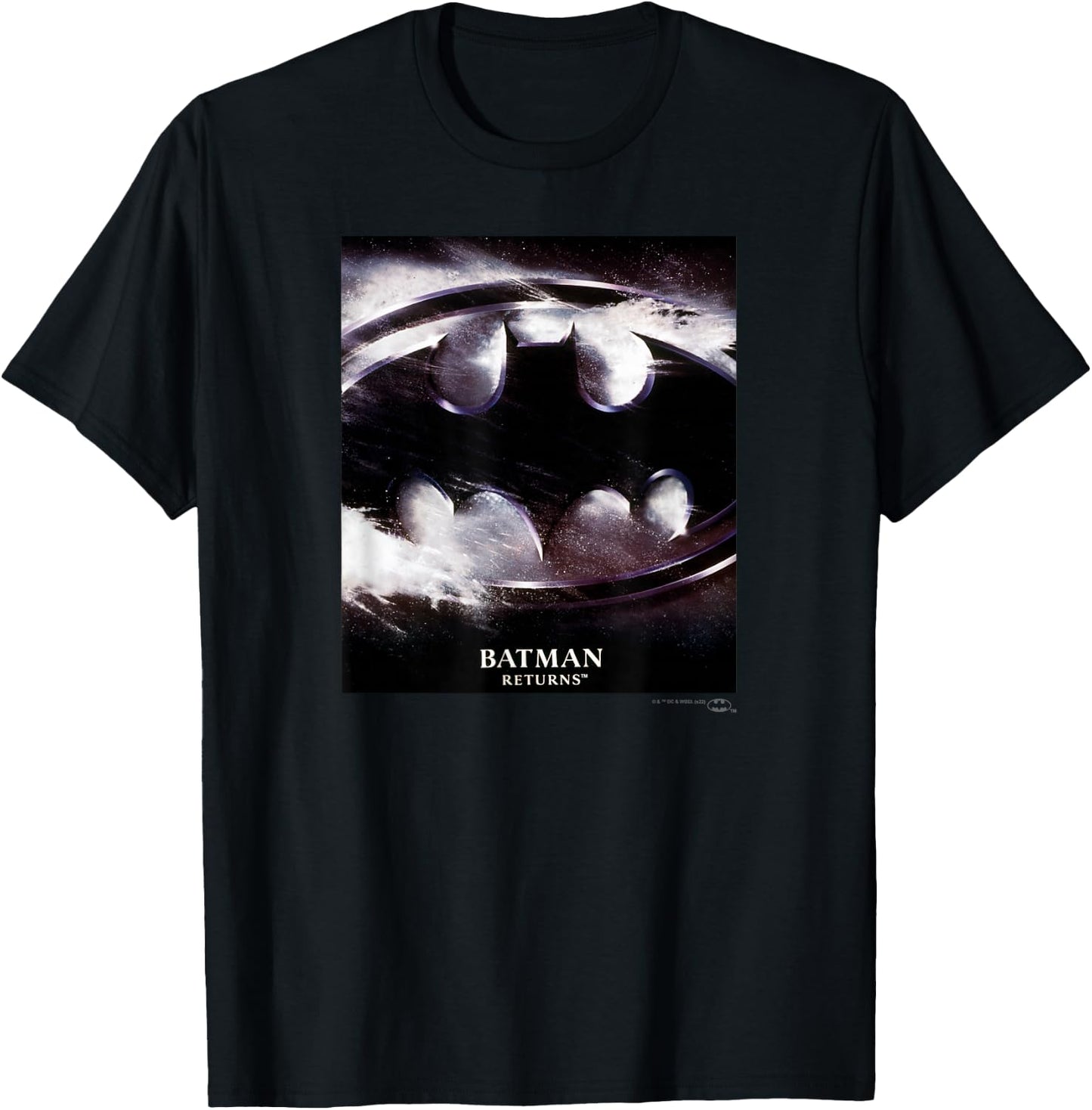 Batman Returns Snow Icon Poster T-Shirt - T-Shirt | Black